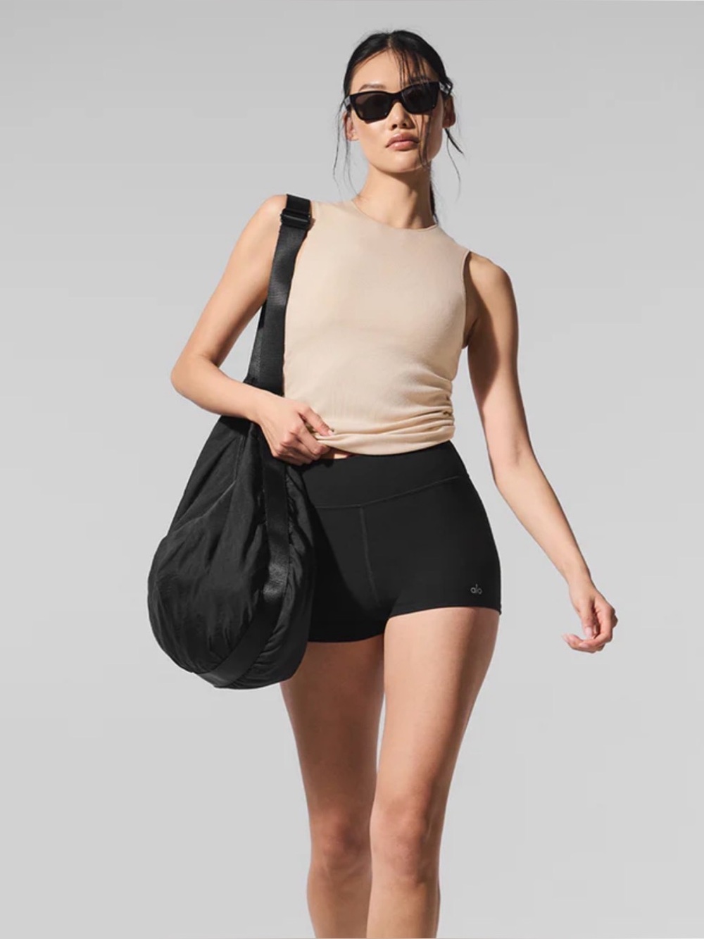 Alo Ribbed En Pointe Tank - XXS